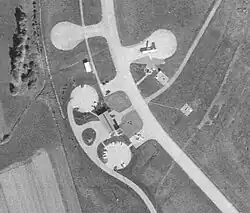 Aérogare de Belfort - Fontaine en 1976.