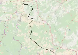 Voir la carte de la ligne.