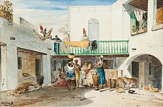 Cour intérieure à Gorée