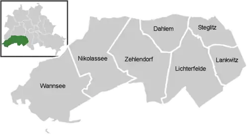 District map of Steglitz-Zehlendorf