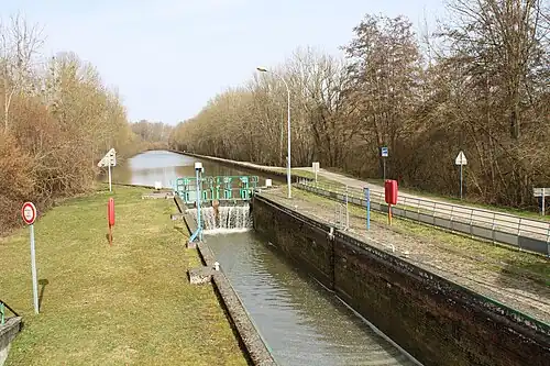 L'écluse de Berthenicourt.
