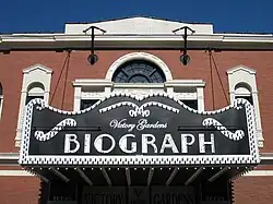 L'enseigne du Biograph.