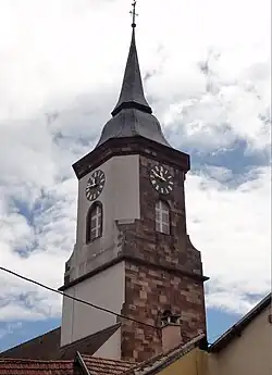 Détails du clocher.