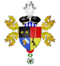 Armoiries de Jean-Baptiste Arnaud avec la croix de l'ordre de la Légion d'honneur (héraldique napoléonienne)