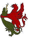 Dragon étranglé par un griffon. République de Volterra