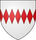 Le blason de la famille de Chauvigny, seigneurs de La Châtre.