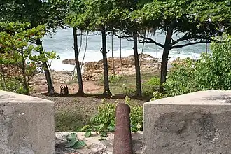 Vue sur la baie depuis le fort.