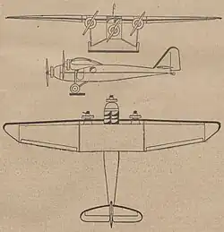 Description de l'image Bloch MB.61 3-views.jpg.