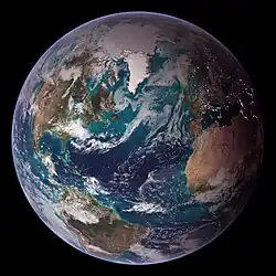 Blue Marble, hémisphère ouest