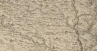 Boion, sur la Carta generale de Stati di Sua Altezza Reale de Giovanni Tommaso Borgonio, 1680.