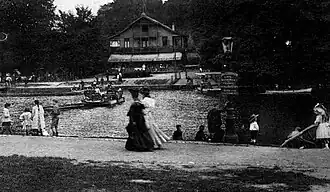 Sentier de l'Embarcadère en 1900.