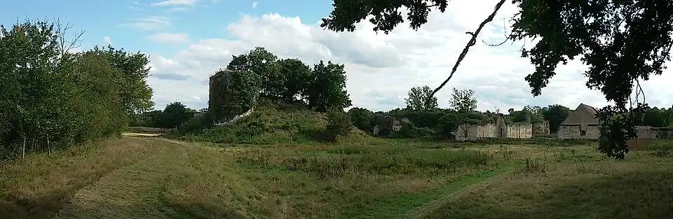 Les ruines du château en 2015.
