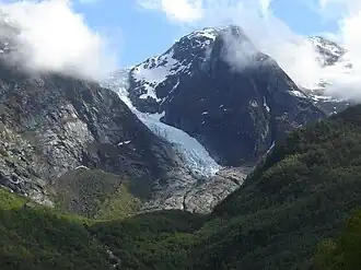Vue de la langue glaciaire