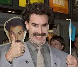 Borat lors de l’avant-première du film  Borat, leçons culturelles sur l’Amérique au profit glorieuse nation Kazakhstan à Cologne.