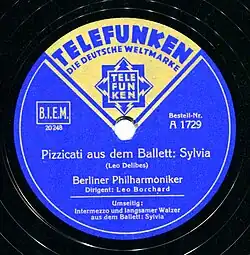 photo : étiquette d'un disque 78 tours