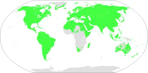 Carte des langues boréales selon Harold C. Fleming, incluant donc les langues amérindiennes.