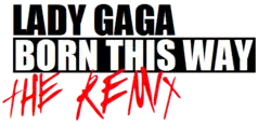 Description de l'image Born This Way The Remix Logo.png.