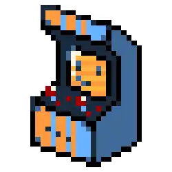Borne d'arcade pixel art