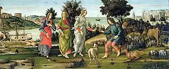 Le Jugement de Pâris, par Sandro Botticelli