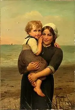 Amour maternel (vers 1875).