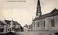 L'église et le monument aux morts vers 1925 (carte postale).
