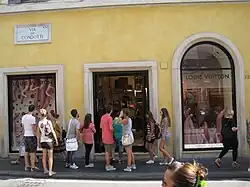 Via Condotti à Rome en Italie.