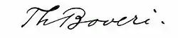 signature de Theodor Boveri