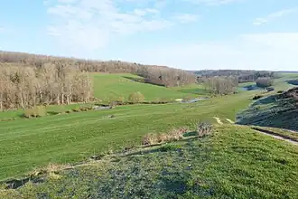 Vallée du Brénon entre Clérey-sur-Brénon et Autrey.