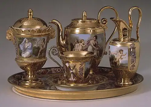 Service à petit déjeuner, Sèvres, 1813. Metropolitan Museum of Art.