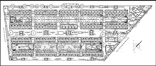 Plan de Brumleby (établi vers 1855).
