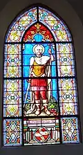 Église Sainte-Brigitte-et-Saint-Georges, vitrail de saint Georges.