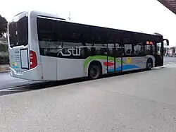 Le Citaro C2 no&nbsp;948 du réseau Le Parisis en gare routière d'Herblay.