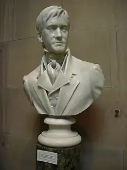 Buste de marbre de l'acteur Matthew Macfadyen