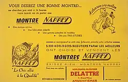 Une réclame de la maruqe