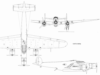 vue en plan de l’avion