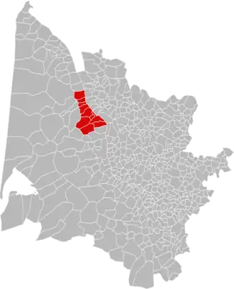 Localisation de Communauté de communes Médoc-Estuaire