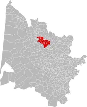 Localisation de Communauté de communes du Grand Cubzaguais