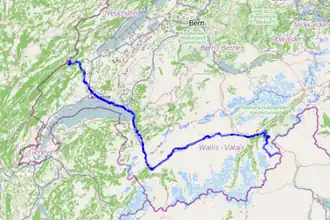 Image illustrative de l’article Route principale 9 (Suisse)