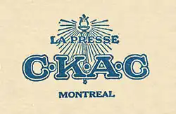 Logo de la CKAC à partir de 1931.