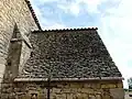 Toit en lauzes de la chapelle sud.
