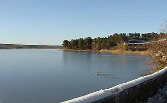 Le réservoir de Réaltor, vue partielle côté Calas.