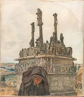 Calvaire de Tronoën (Morbihan), musée des Beaux-Arts de Nantes.