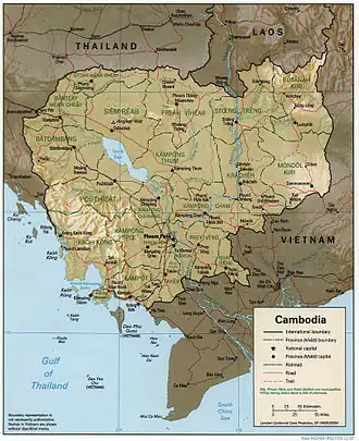 Description de l'image Cambodia 1997 CIA map.jpg.