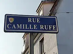 Plaque de rue à Eckbolsheim