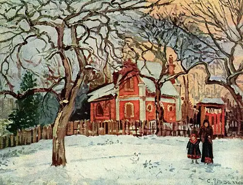 Châtaigniers à LouveciennesCamille Pissarro, 1870.