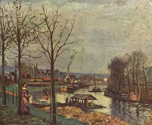 La Seine à Port-Marly, le lavoirCamille PissarroMusée d'Orsay, Paris