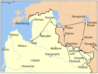 See text and the article The campaigns of Stefan Batory for further information.