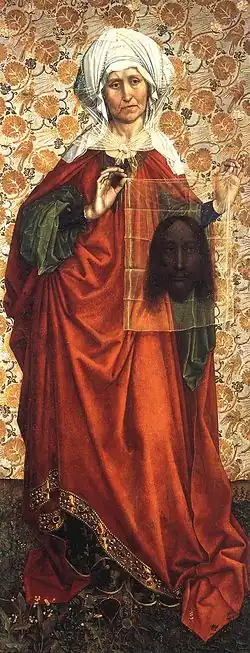 Sainte Véronique par Robert Campin, 1410.