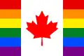Drapeau LGBT du Canada.