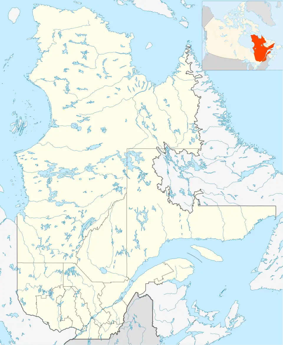 (Voir situation sur carte : Québec)